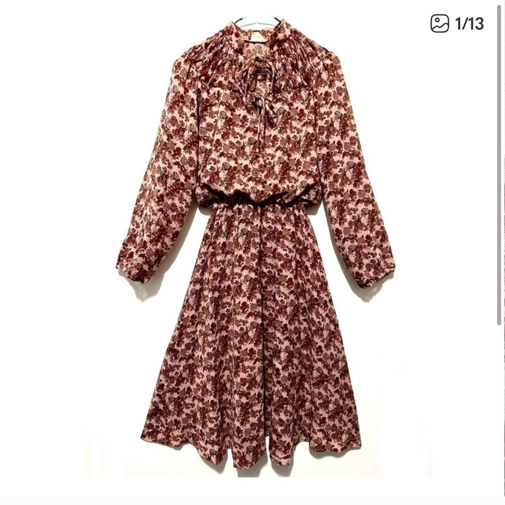 70’s Floral Prairie dress